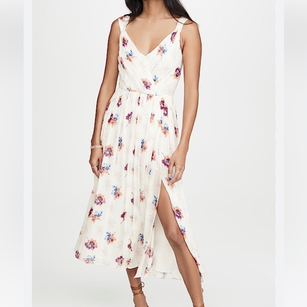 Jason Wu Floral Silk Midi Dress size 4